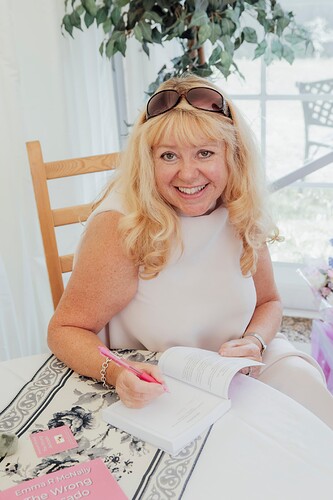 Emma R McNally book signing at the book launch